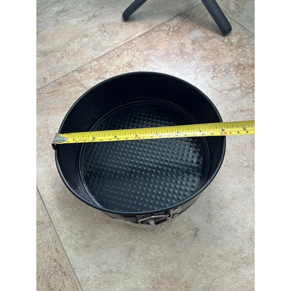 Farberware 9 Inch Nonstick Springform Pan Set Gray and Black Bakeware 2pc